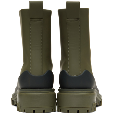 Shop Rag & Bone Green Recycled Shiloh Sport Boots In Olive Night