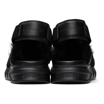 Shop Givenchy Black Suede Marshmallow Loafers In 001 Black