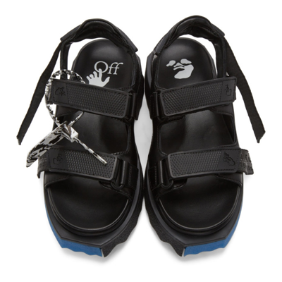 Shop Off-white Black Trek Sandals In Black Black