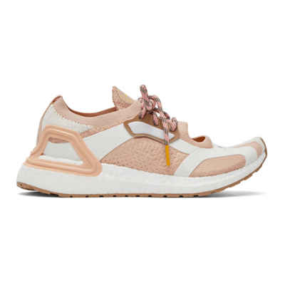 Shop Adidas By Stella Mccartney Pink Ultraboost Sneakers In Soft Powder/ftwr Wh