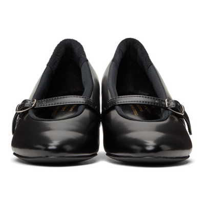 Comme Des Garçons Homme Deux Faux-leather Mary Jane Ballerina Heels In 1  Black | ModeSens