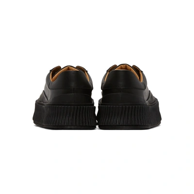 Shop Jil Sander Black Vulcanized Sneakers