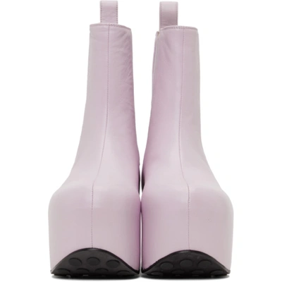 Shop Area Platform Ankle Boot In Lilac