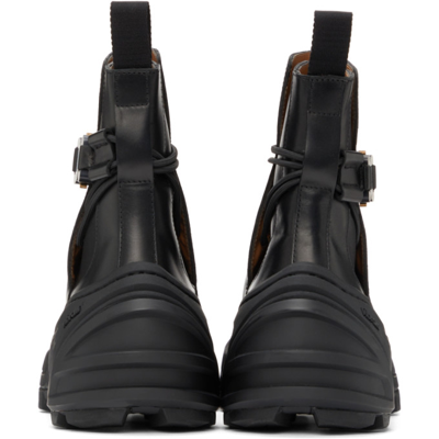 Shop Alyx Black Low Buckle Ankle Boots In Blk0001 Black