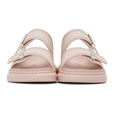 Shop Alexander Mcqueen Pink Hybrid Sandals In 6833 Tea Pink