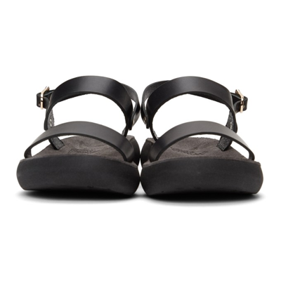 Shop Ancient Greek Sandals Black Comfort Sole Clio Sandals