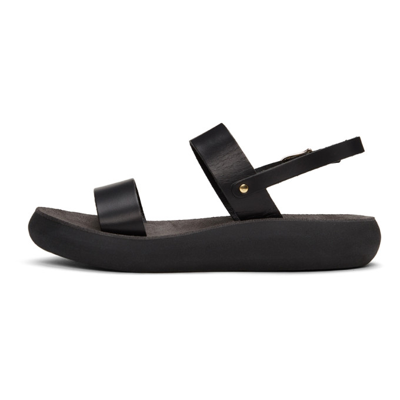 Shop Ancient Greek Sandals Black Comfort Sole Clio Sandals