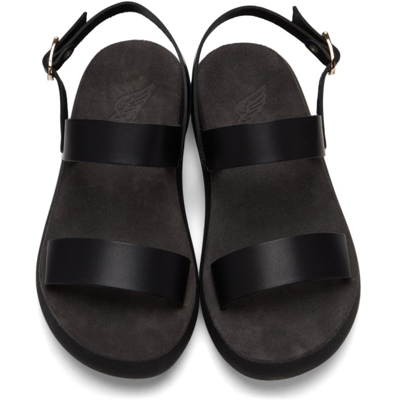 Shop Ancient Greek Sandals Black Comfort Sole Clio Sandals