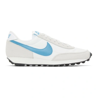 Shop Nike White & Blue Daybreak Sneakers In 007 Vast Gr