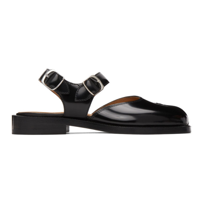 Shop Maison Margiela Black Tabi Sandals In T8013 Black