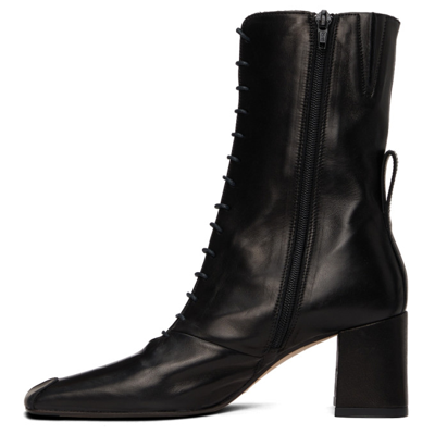 Shop Miista Bette Lace-up Ankle Boots In Sonic Black