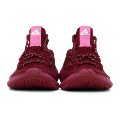 Shop Adidas X Humanrace By Pharrell Williams Ssense Exclusive Burgundy Humanrace Sichona Sneakers In Collegiate Burgundy/