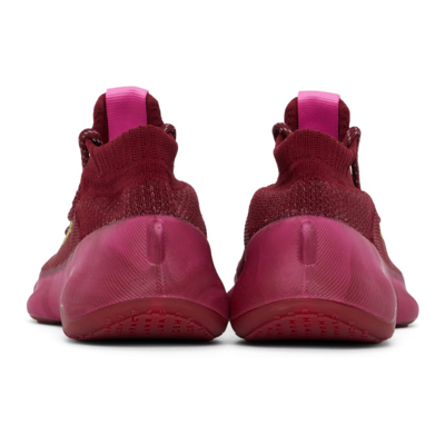 Shop Adidas X Humanrace By Pharrell Williams Ssense Exclusive Burgundy Humanrace Sichona Sneakers In Collegiate Burgundy/