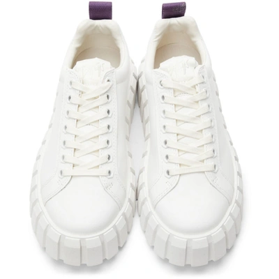 Shop Eytys White Leather Odessa Sneakers