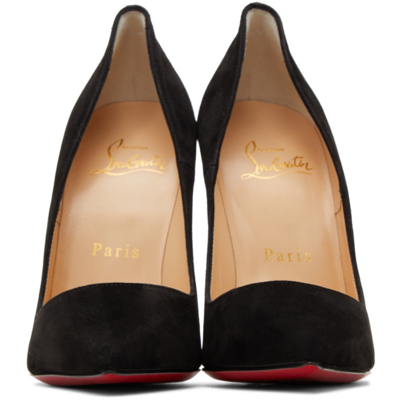 Shop Christian Louboutin Black Suede So Kate 120 Heels In Bk01 Black