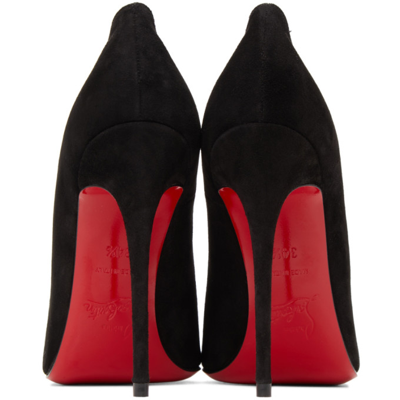 Shop Christian Louboutin Black Suede So Kate 120 Heels In Bk01 Black