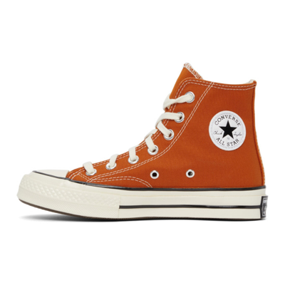 Converse Chuck 70 Hi Canvas Sneakers In Fire Pit-orange | ModeSens
