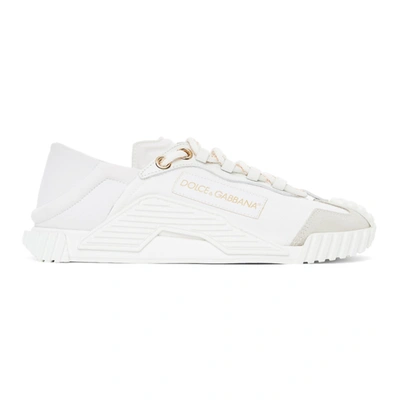 Shop Dolce & Gabbana White Ns1 Low Sneakers In 80001 White