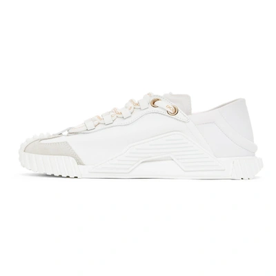 Shop Dolce & Gabbana White Ns1 Low Sneakers In 80001 White