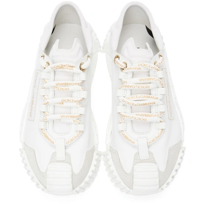 Shop Dolce & Gabbana White Ns1 Low Sneakers In 80001 White