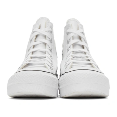 Shop Converse White Chuck Taylor All Star Lift Hi Sneakers In White/black