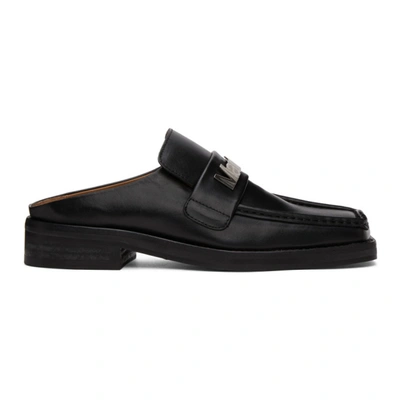 Shop Martine Rose Ssense Exclusive Black Slip-on Martine Loafers