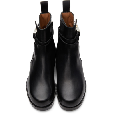 Shop Alyx Black Buckle Chelsea Boots In Blk0001 Black