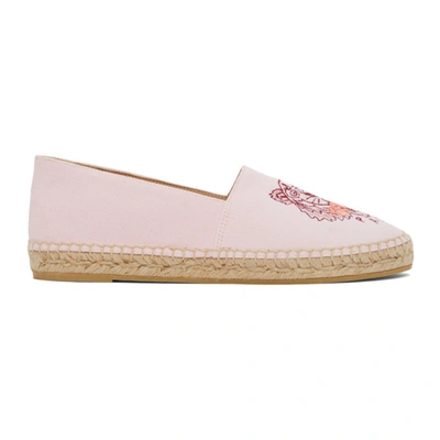 Shop Kenzo Pink Classic Tiger Espadrilles In 34 Faded Pink