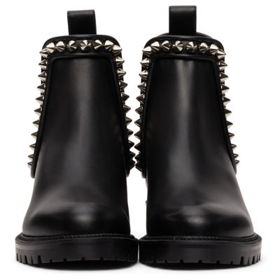 Shop Christian Louboutin Capahutta Low Ankle Boots In Bk65 Blk/si