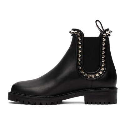 Shop Christian Louboutin Capahutta Low Ankle Boots In Bk65 Blk/si