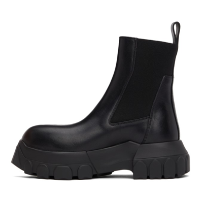 Shop Rick Owens Black Beatle Bozo Tractor Boots In 99 All Black