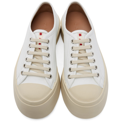 Shop Marni White Nappa Pablo Sneakers In 00w01 Lily White