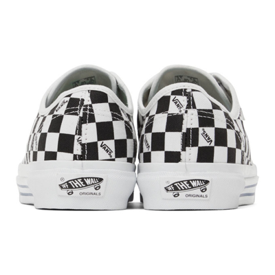 Shop Vans Black & White Og Style 23 Lx Checkerboard Sneakers In Checkerboard Logo