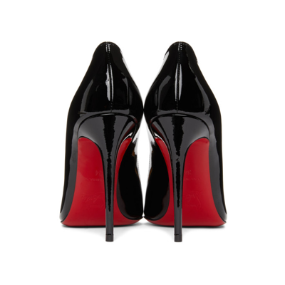 Christian Louboutin Black Patent Pigalle Follies 100 Heels In Nocolor |  ModeSens