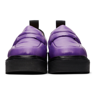 Shop Marni Purple Padded Platform Loafer In 00c48 Violet