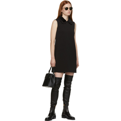 Shop Valentino Black Roman Stud Over-the-knee Boots In 0no Black