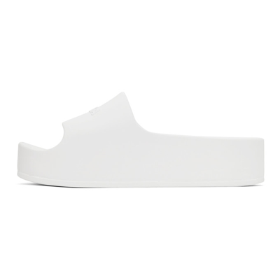 Balenciaga White Chunky Platform Sandals In 9000 Optical White