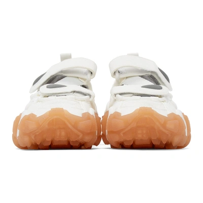 Shop Acne Studios Ssense Exclusive White & Pink Velcro Sneakers In Whtorgpink