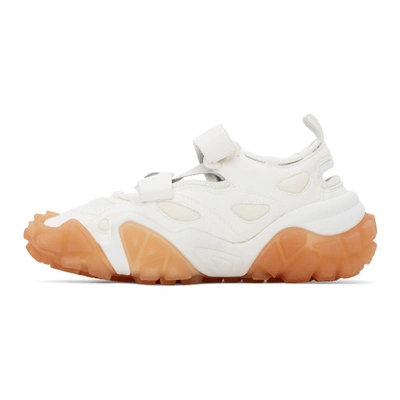 Shop Acne Studios Ssense Exclusive White & Pink Velcro Sneakers In Whtorgpink