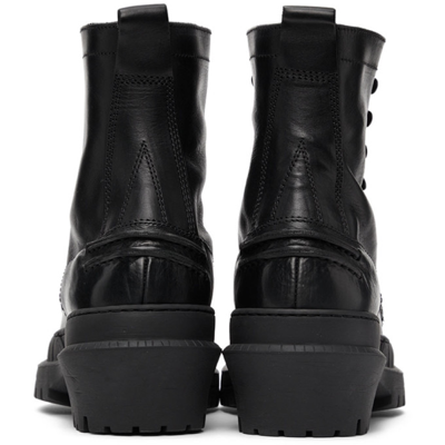 Shop Acne Studios Black Bryant Ankle Boots In Ax0 Black/black