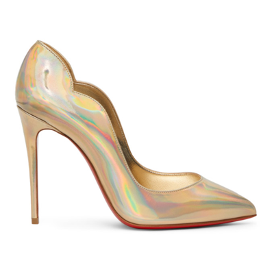 Shop Christian Louboutin Hot Chick 100mm Heels In J535 Ab