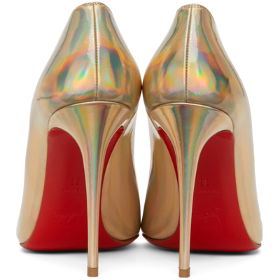 Shop Christian Louboutin Hot Chick 100mm Heels In J535 Ab