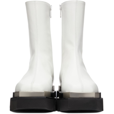 Peter Do White Metal Tip Combat Boots | ModeSens