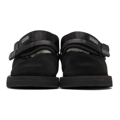 Shop Suicoke Nots-mab Slippers In Black