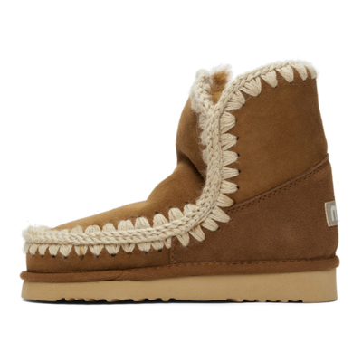 Shop Mou Brown 18 Ankle Boots In Cog Cognac