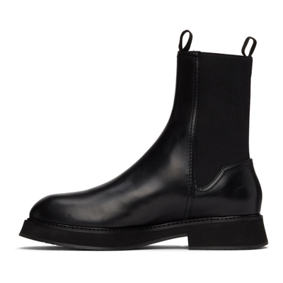 Shop Nina Ricci Black Leather Ankle Boots In U9000 Black