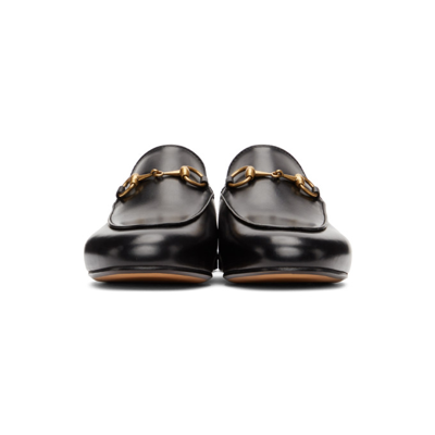 Shop Gucci Black Princetown Classic Loafers In 1000 Nero