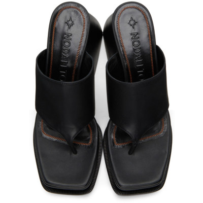 Shop Nodaleto Black Bulla Candace Platform Heeled Sandals In Black Soul