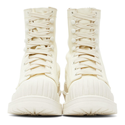 Shop Acne Studios Off-white Bryant Ankle Boots In Cp8 Pale Ye