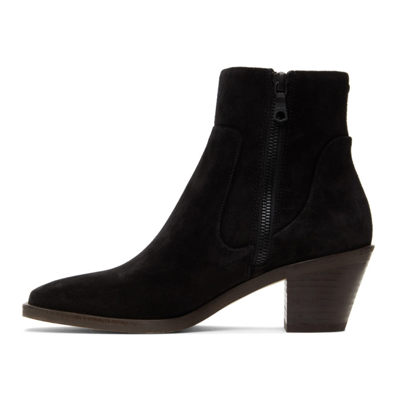 Shop Rag & Bone Suede Axel Mid Boots In Black Suede